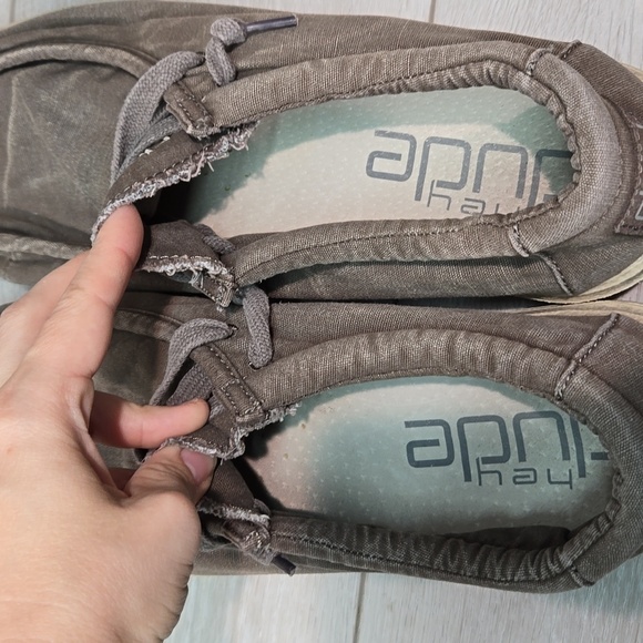 Hey Dude Mens Wally Washed Mud Loafer Slip on shoes sz 13 - Picture 8 of 13